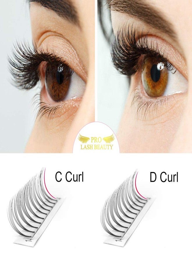 PRO LASHBEAUTY Premade Volume Eyelash Extensions 5D-C-0.07-16 Short Stem Premade Fans Eyelash Extensions 9 to 20 mm Pre made Lash Fans 3D 5D 7D Volume Lash Extensions .07 .10 C D Curl(5D-C-0.07,16mm) - Image 4