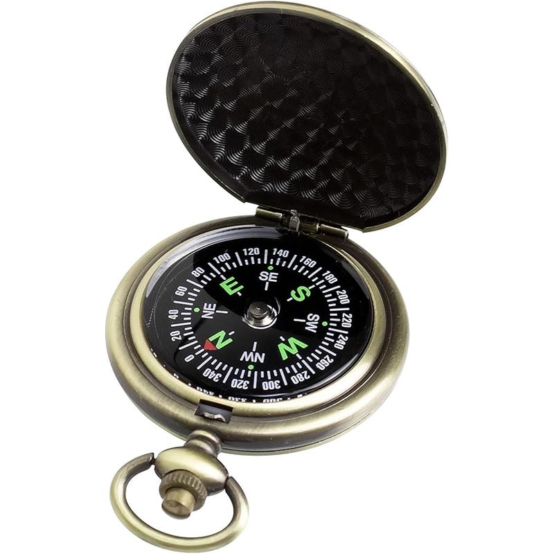 LGRZYEC Black Pocket Waterproof Compass Toy Camping Survival Compasses Glow in The Dark Military Survival Gearfor for Hiking, Camping,Backpacking, Outdoor Activities - Best Survival Gifts Pack（Style B） - Image 1