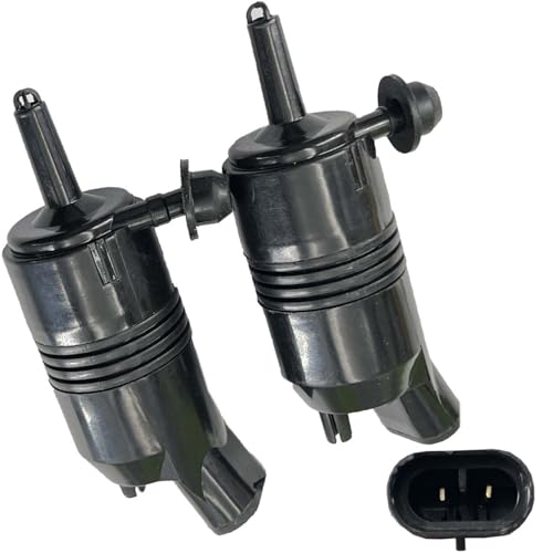 DEVMO 2Pcs Windshield Washer Pump Washer Motor Compatible with JIMMY K1500 AURORA CUTLASS Rainier Enclave Escalade 172435 172189 - Image 1