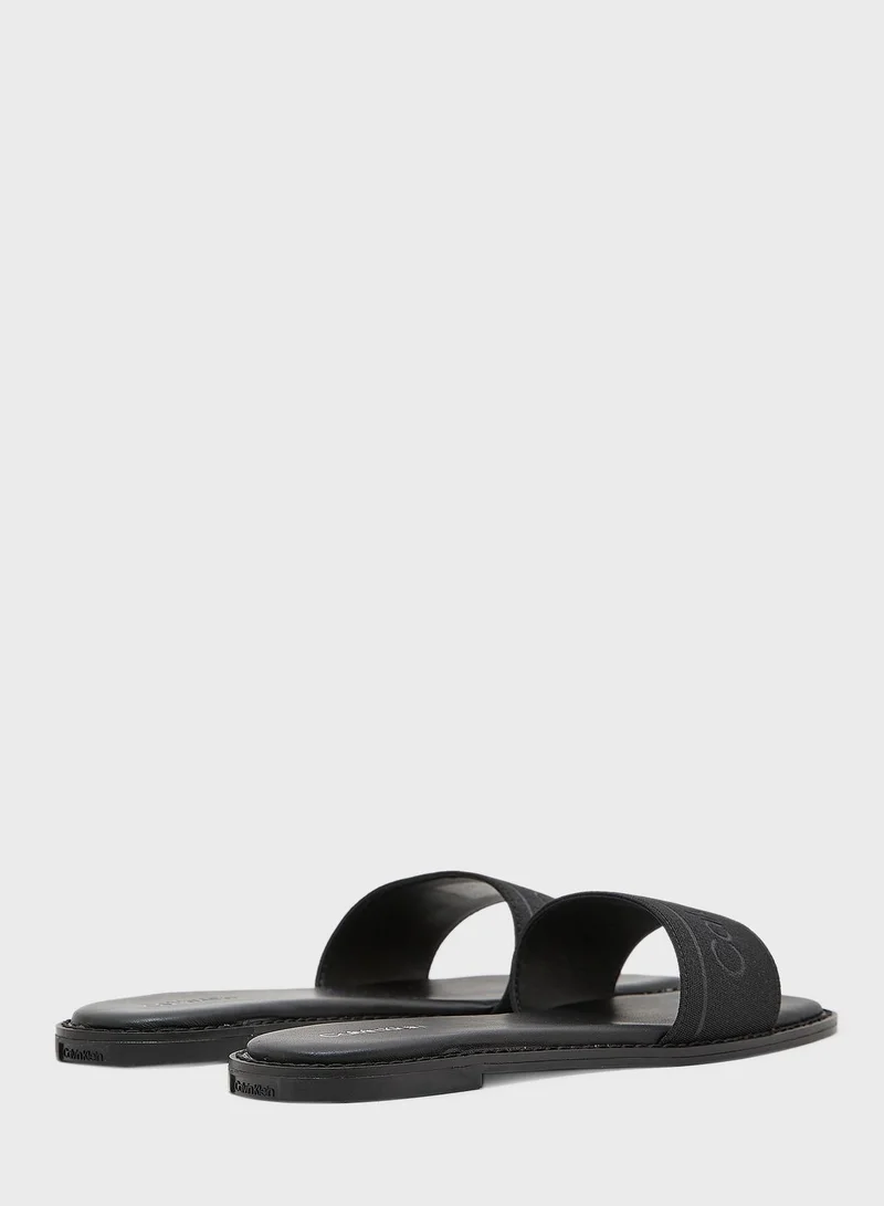 CALVIN KLEIN Squared Flat Sandals