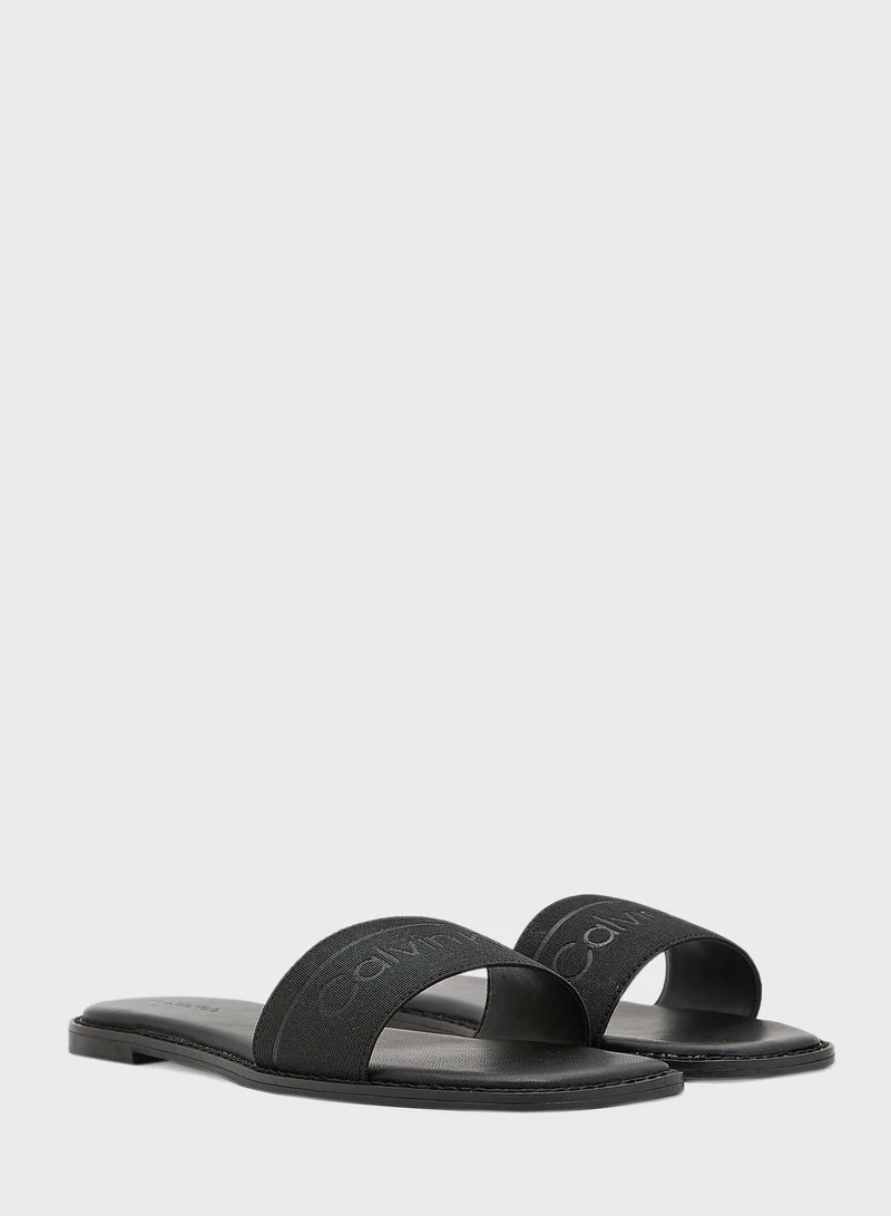 CALVIN KLEIN Squared Flat Sandals