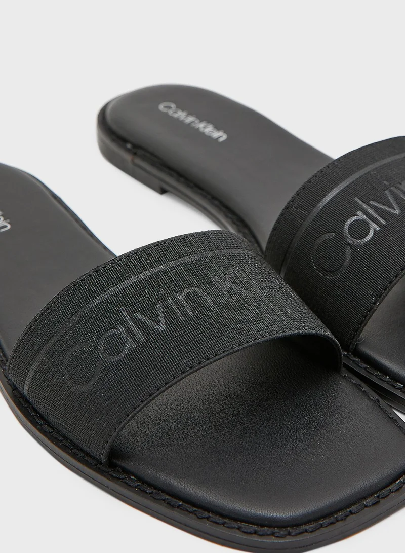 CALVIN KLEIN Squared Flat Sandals