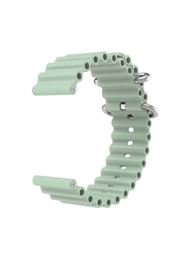 Loquat For Huawei GT4 Strap Simple Rice Grain Waterproof Sports Soft Silicone/22mm Strap-Color:Light Green-gt4 46 Dial (22)  - Image 1