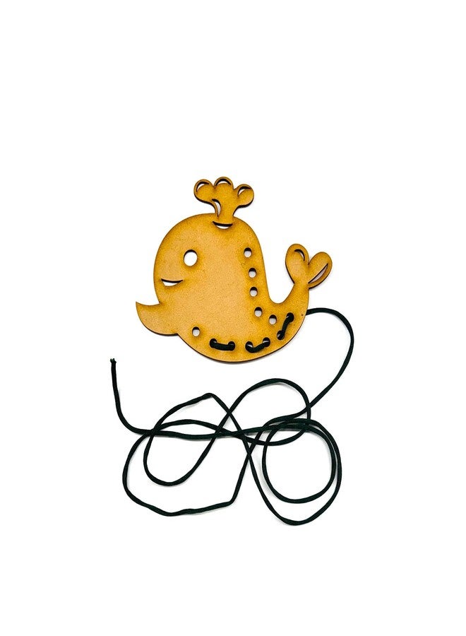 Haoser Wooden Fish Lacing Toy |Montessori Fine Motor Skill Toy for 2+ Year Old - Image 3