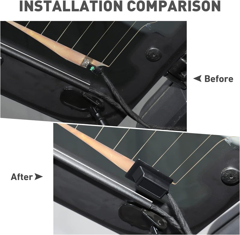 HTHE for Ford Bronco Tailgate Rear Window Heater Cable Cover Antidust Waterproof Cover Compatible with Ford Bronco 2021+ 2/4Doors（2pcs,ABS,Model A） - Image 2