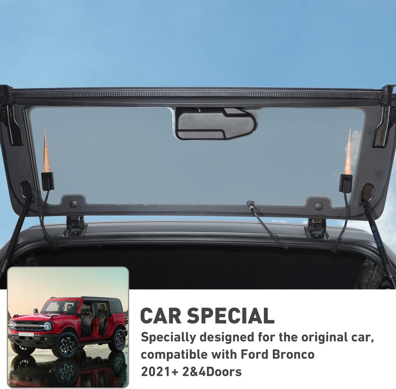 HTHE for Ford Bronco Tailgate Rear Window Heater Cable Cover Antidust Waterproof Cover Compatible with Ford Bronco 2021+ 2/4Doors（2pcs,ABS,Model A） - Image 4