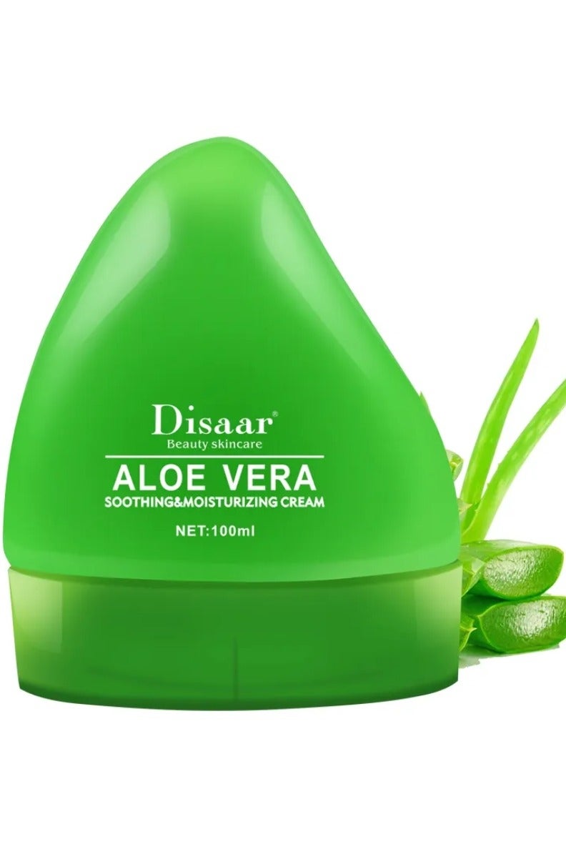 Disaar 100ml Aloe Vera Soothing Moisturizing Cream Soothing face cream Beauty Skincare Aloe Vera Gel Aloe Vera Facial Cream Anti Acne Gel Cream Soothing melting face cream - Image 1