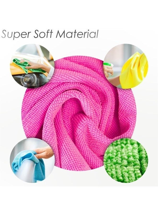 hayapoint Microfiber Cleaning Cloth Set – Super Absorbent, Lint-Free Towels for Home, Kitchen & Car, Pack of 10 - Image 2