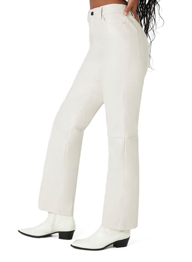 FOREVER 21 Faux Leather High-Rise Straight Pants - Image 4