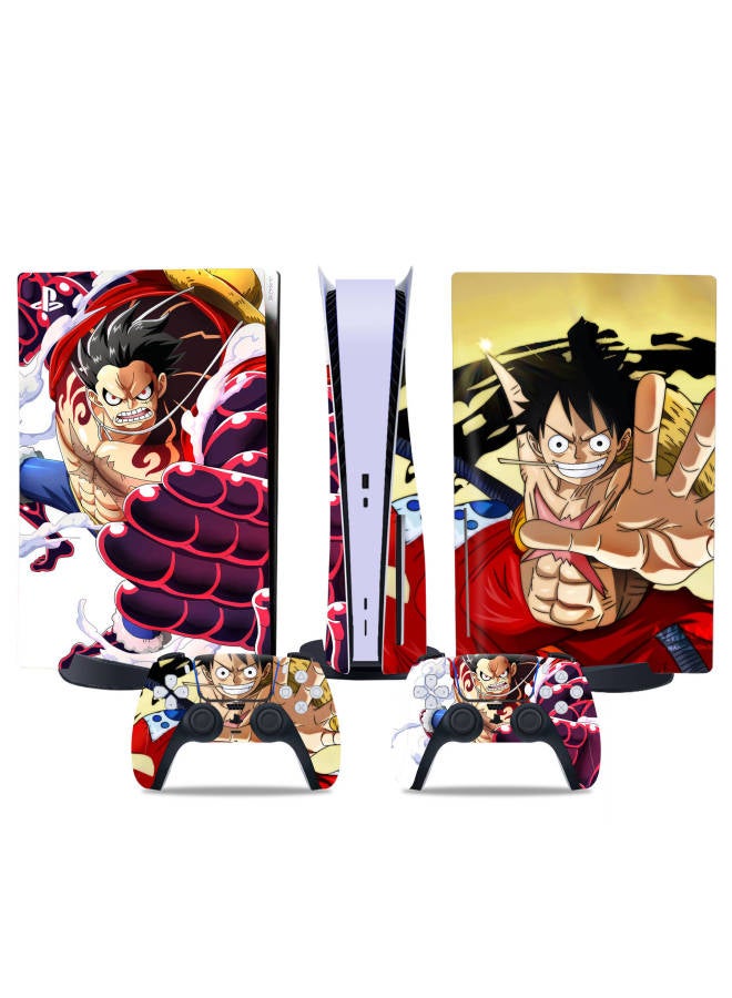 Loquat Chivalrous PS5 Game Machine Stickers Colorful Fashion Stickers One Piece Fire Shadow Film Handle Film Skin-Color:TN-DiskPS5-7328 - Image 5