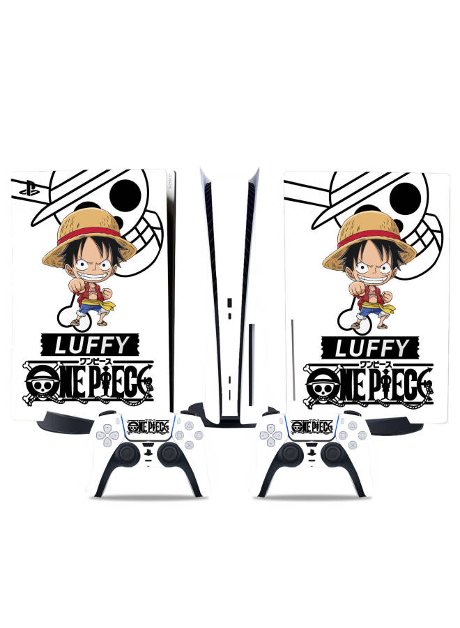Loquat Chivalrous PS5 Game Machine Stickers Colorful Fashion Stickers One Piece Fire Shadow Film Handle Film Skin-Color:TN-DiskPS5-7328 - Image 1