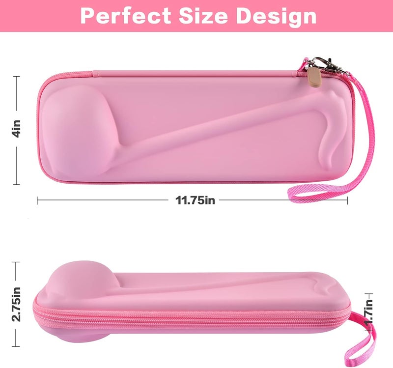 casmilee Case Compatible with Otamatone [English Edition] Japanese Electronic Musical Instrument Portable Synthesizer, Instrumental Music Toy Storage Holder for Otamatone Regular Size (Box Only) (Pink) - Image 3