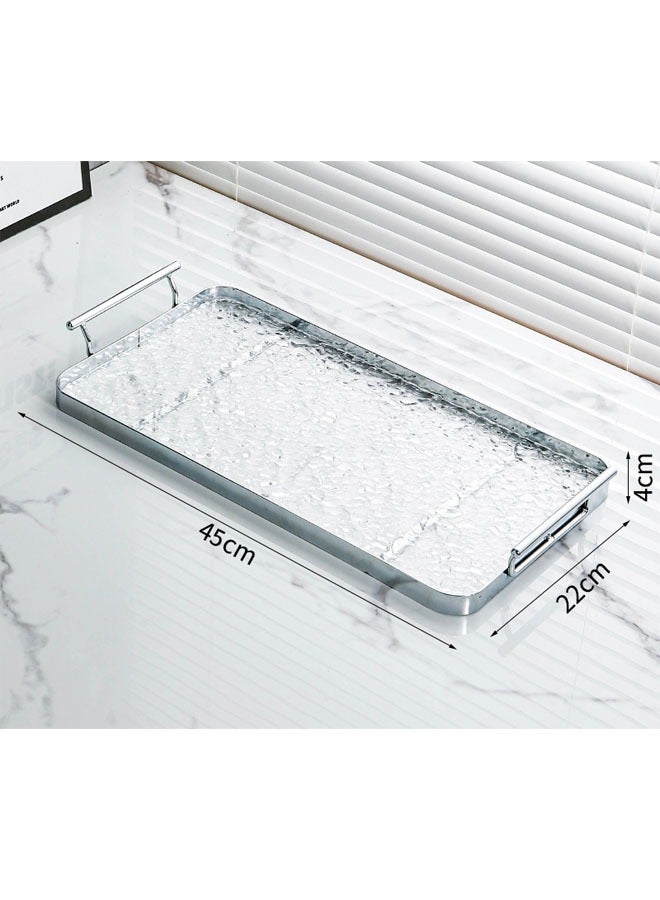 Beauenty Rectangular Serving Tray Nickel Plated 45*22*4 cm - Image 2