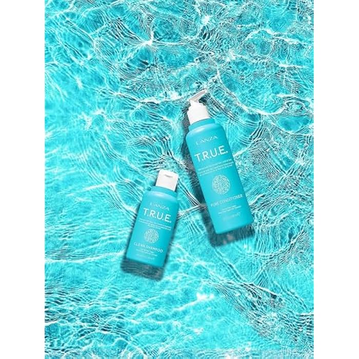 LANZA L'ANZA T.R.U.E. Duo Hair Kit, Clean Shampoo & Pure Conditioner, Anti Frizz, Fragrance & Paraben Free, Vegan & Cruelty Free Shampoo and Conditioner Set, Luxury Hair Care Kit in a Gift Box (2/8 Fl Oz) - Image 4