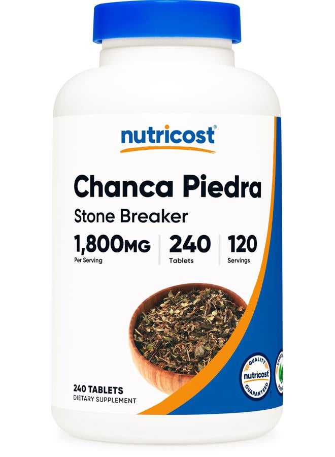 Nutricost مستخلص تشانكا بييدرا - كاسر الحصى - 240 قرص، 1800 ملغ لكل حصة، 120 حصة لكل زجاجة - Image 1