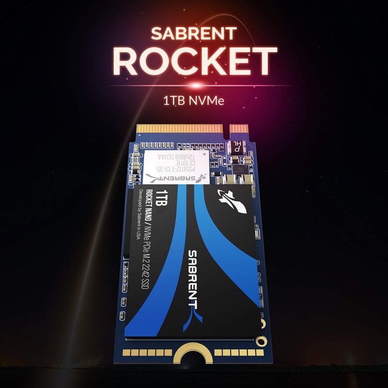 SABRENT 1TB Rocket NVMe PCIe M.2 2242 DRAM Less Low Power Internal High Performance SSD (SB-1342-1TB) - Image 3