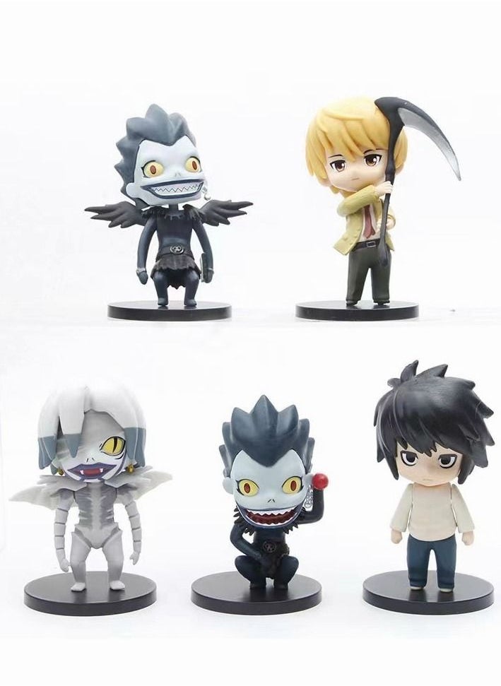 Generic - 5 Piece The Model Of Death Note Statue Set Figures Toy Design Collectible Action Figure - Image 1
