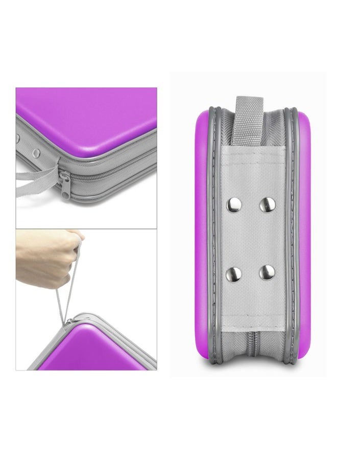 Siveit CD Case, 40 Capacity CD DVD Heavy Duty Wallet Storage Organizer Holder VCD Binder Bag Album Booklet (A-Purple) - Image 3
