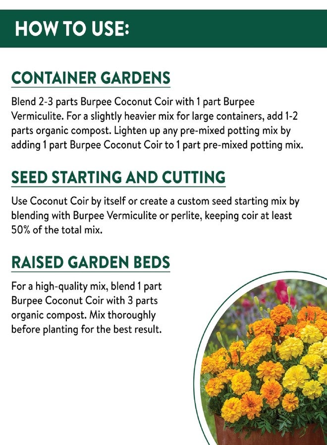 Burpee 99977 Organic Garden Coir, 8 quart - Image 4