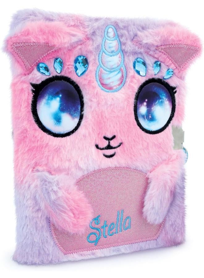 نيبولوس ستارز - دفتر يوميات سرية من ستيلا مصنوع من القطيفة الناعمة! دفتر ملاحظات بغلاف من 100 صفحة للبنات - Image 3