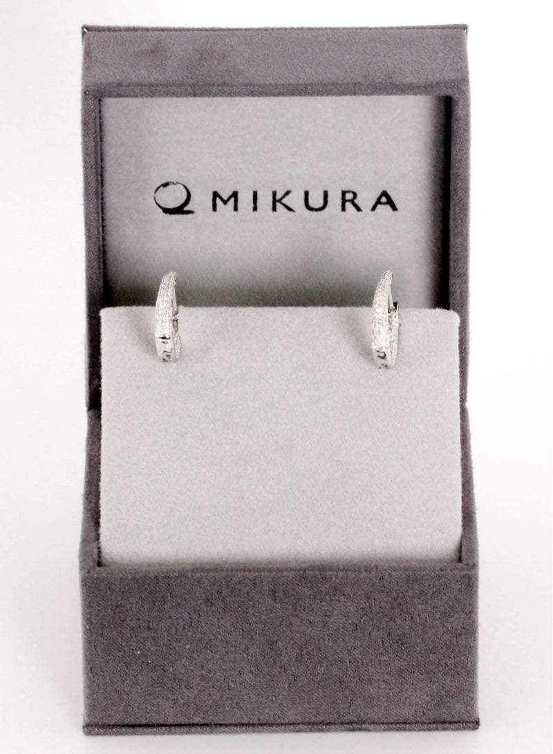 MIKURA Earrings, G/H Color, SI Clarity, 18KW, 168D  - Image 3