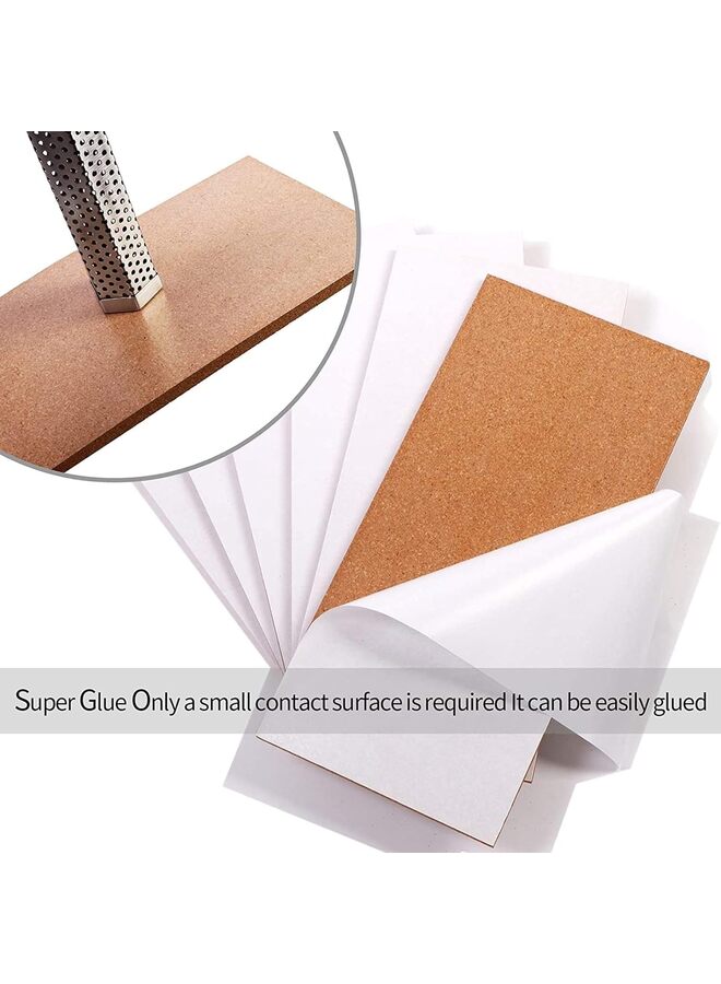 قطع من لوحات إعلانات الفلين، ألواح فلين بسُمك 1/2 بوصة، بلاط فلين بدون إطار، ألواح فلين ذاتية اللصق لتزيين الحائط، بلاط ألواح الفلين للمكتب والمدرسة والمنزل (المقاس: 6 قطع) - Image 3