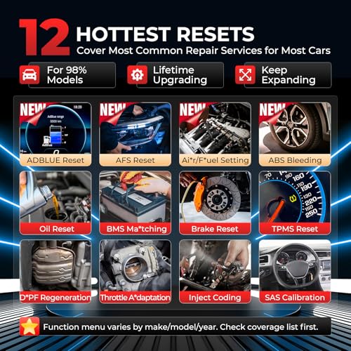 LAUNCH OBD2 Scanner 2025 New CRP129X V2.0 (Upgraded of CRP129X,CRP123X Car Scanner), 12 Resets Scan Tool, Android 8.1 AutoVIN, 4 System Diagnostic Scanner,r, Lifetime Update, 5 Years Backup - Image 3