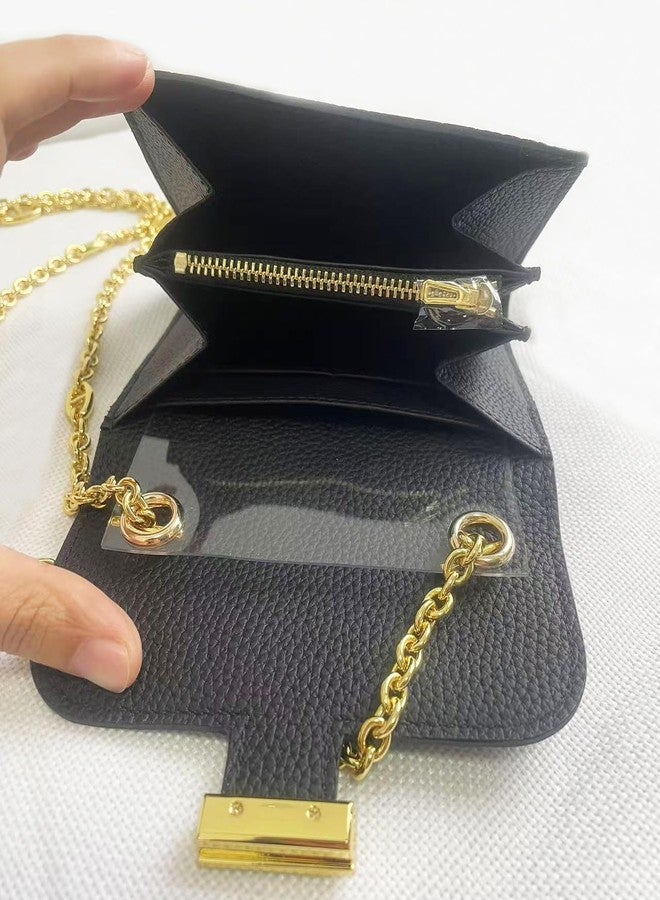YESIKIMI Constance Slim Wallet Insert With Chain Constance Conversion Kit Constance Slim Wallet Insert Wallet on Chain Gift For Her (silver) - Image 5