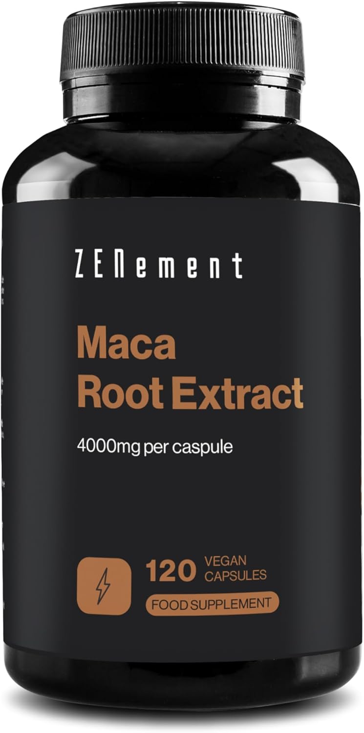 Zenement Peruvian Maca Root Extract Standardised to Macaenes and Macamides 4000 mg Whole Plant per Capsule for Men and Women 120 Vegan Capsules 4Month Supply Zenement - Image 1