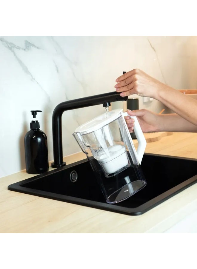 إبريق فلترة مياه ويسبر D3 Slim FutureFlow سعة 2.7 لتر – أبيض - Image 5