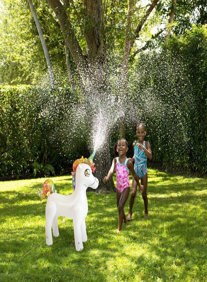 بول كاندي مرش ماء على شكل وحيد القرن عملاق قابل للنفخ من Poolcandy للأطفال، للعب في الهواء الطلق خلال فصل الصيف، سهل التركيب ويوفر ساعات من المرح. - Image 2
