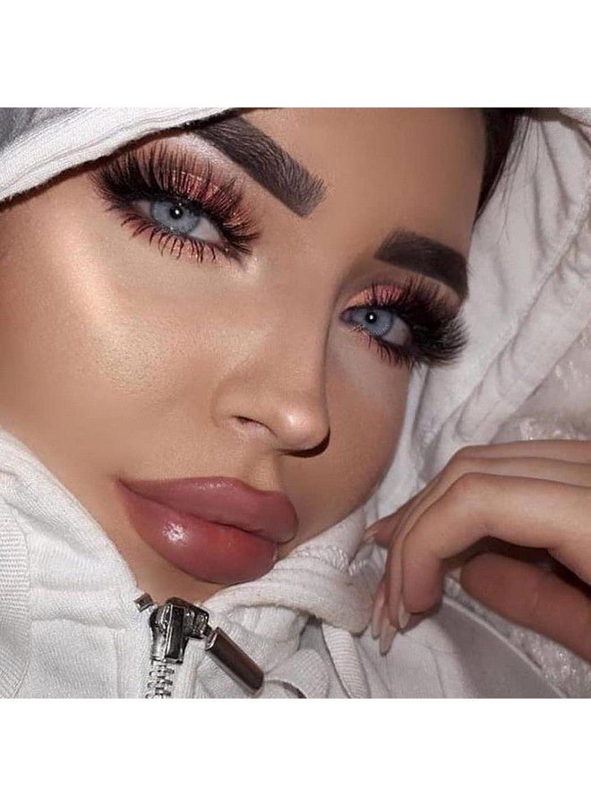 كيروميرو رموش صناعية ناعمة رموش صناعية من فرو المنك رموش طويلة وجذابة رموش شرائطية كثيفة 8D مجموعة رموش على شكل عين القطة - Image 2