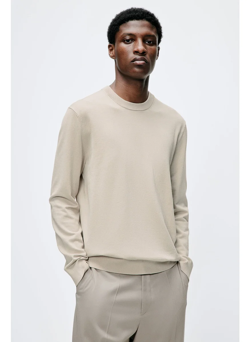 H&M Slim Fit Fine-Knit Jumper