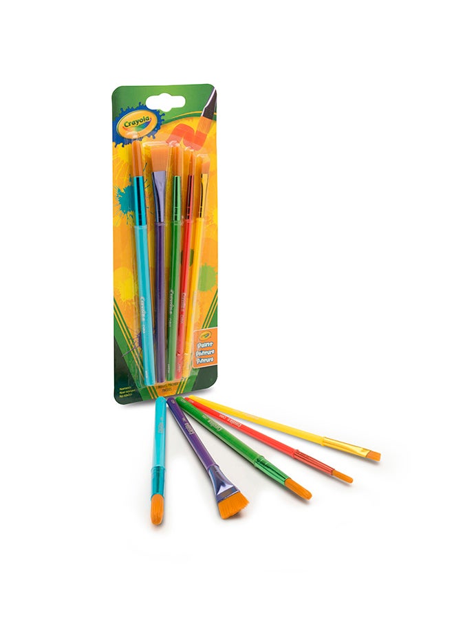 Crayola - Art And Craft Brush Set, 5 Count - Image 1
