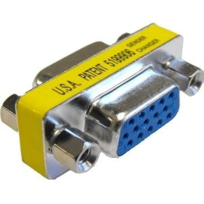 محول كابل توصيل أنثوي إلى أنثوي 15 دبوس VGA