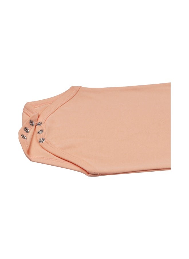 Babies Basic - 100% Super Combed Cotton, Short Sleeves Romper/Bodysuit, For New Born To 24Months, Set Of 6 - Blue, Orange, Brown, Pink, Lemon, White - Image 1