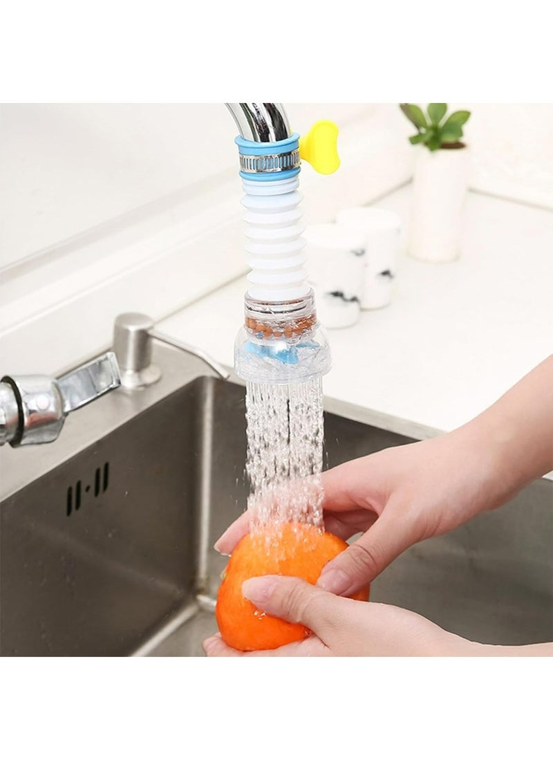 yIFeNG 5 Pcs Water Filter Faucet Bathroom Sink  Water Filter for Sink Bathroom Faucet Extender Kitchen Sink Water Filter  360° Adjustable Shower Head Filter Shower Faucet Handle for Kitchen Accessories  - Image 5