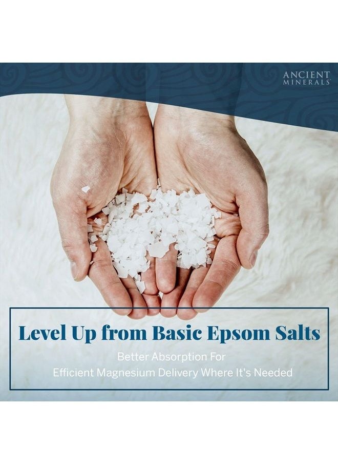 Ancient Minerals Magnesium Bath Flakes - Bathing Alternative to Epsom Salt - Soak in Natural Salts - High-Absorption Efficiency for Relaxation, Wellness & Muscle Relief - 8 lbs  - Image 2