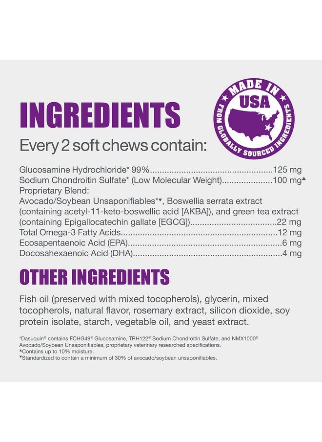 Dasuquin - Nutramax Dasuquin Joint Health Supplement For Cats  With Glucosamine, Chondroitin, Asu, Boswellia Serrata Extract, Green Tea Extract, And Omega3, 84 Soft Chews - Image 1