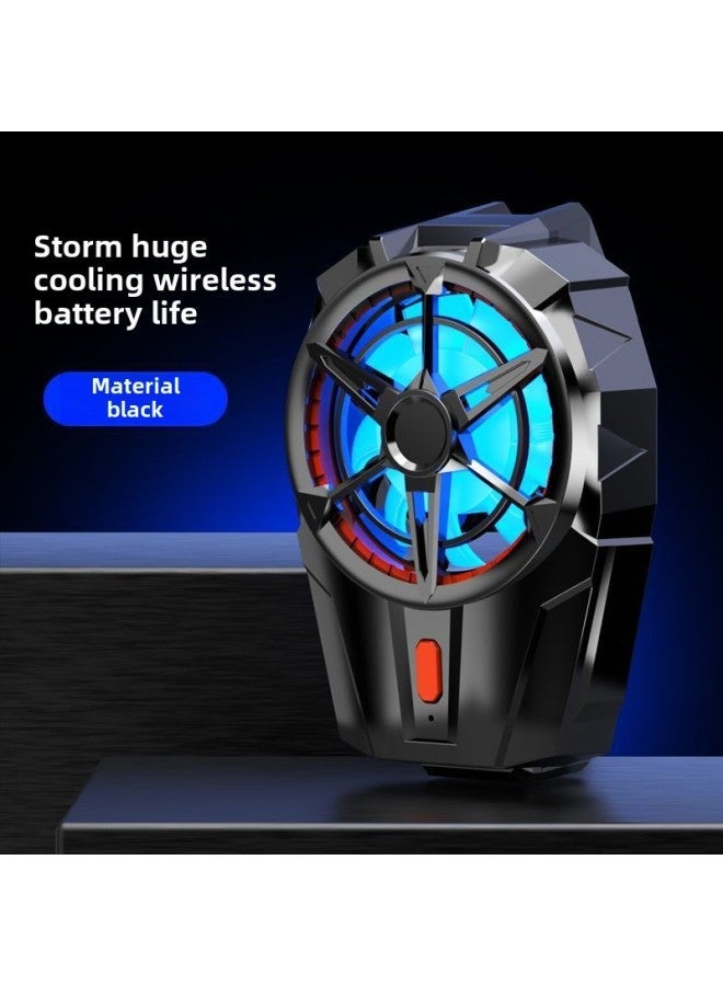 Semiconductor Intelligent Mobile Phone Cooler Magnetic Absorption TEC Refrigerator Back Clip Style Game Cooling Tool-Color:[Electric Competition Quality Finger Coat] Air-cooled Radiator-regular-Black  - Image 1