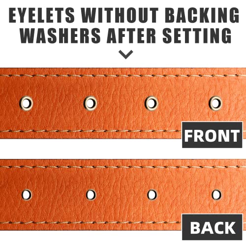 Litoexpe 1/8 Inch (3mm) ID Grommets Eyelets, 200 Pieces Metal Grommet Kit Hole Self Backing Eyelet for Repairing Canvas, Clothes, Leather (Gold) - Image 3