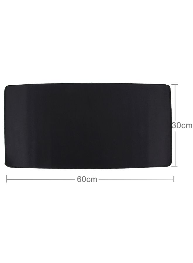 BURAQ Extended Large Solid Black Color Gaming and Office Keyboard Mouse Pad, Size: 60cm x 30cm  - Image 2