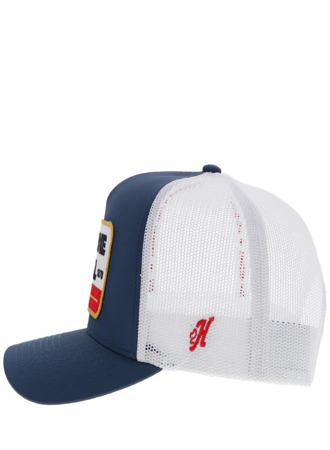 HOOEY Men's Gruene Hall Adjustable Snapback Hat (US, Alpha, One Size, Navy/White) - Image 3
