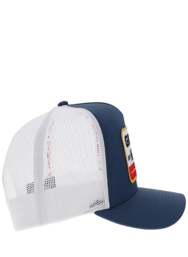 HOOEY Men's Gruene Hall Adjustable Snapback Hat (US, Alpha, One Size, Navy/White) - Image 5