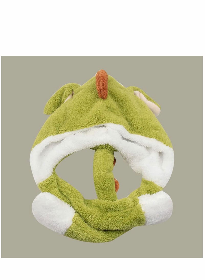 Excefore Animal Hat with Ears Moving Jumping Pop Up Beating Plush Dress Cute Soft for Women Kids Party Birthday Great Gift 22 inches - Image 5