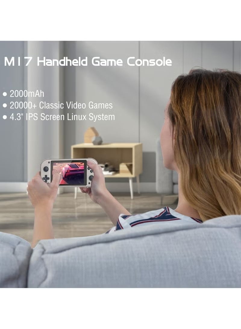 Handheld Game Console 4.3" IPS Screen | Supports 30,000+ Games | PSP PS1 N64 Emulator | Quad-Core Cortex-A7 CPU | 128GB | Portable Retro Gaming Console - Image 4