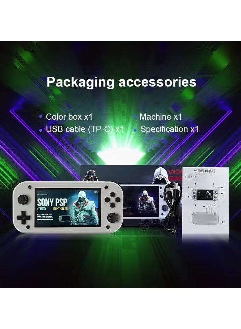 Handheld Game Console 4.3" IPS Screen | Supports 30,000+ Games | PSP PS1 N64 Emulator | Quad-Core Cortex-A7 CPU | 128GB | Portable Retro Gaming Console - Image 3