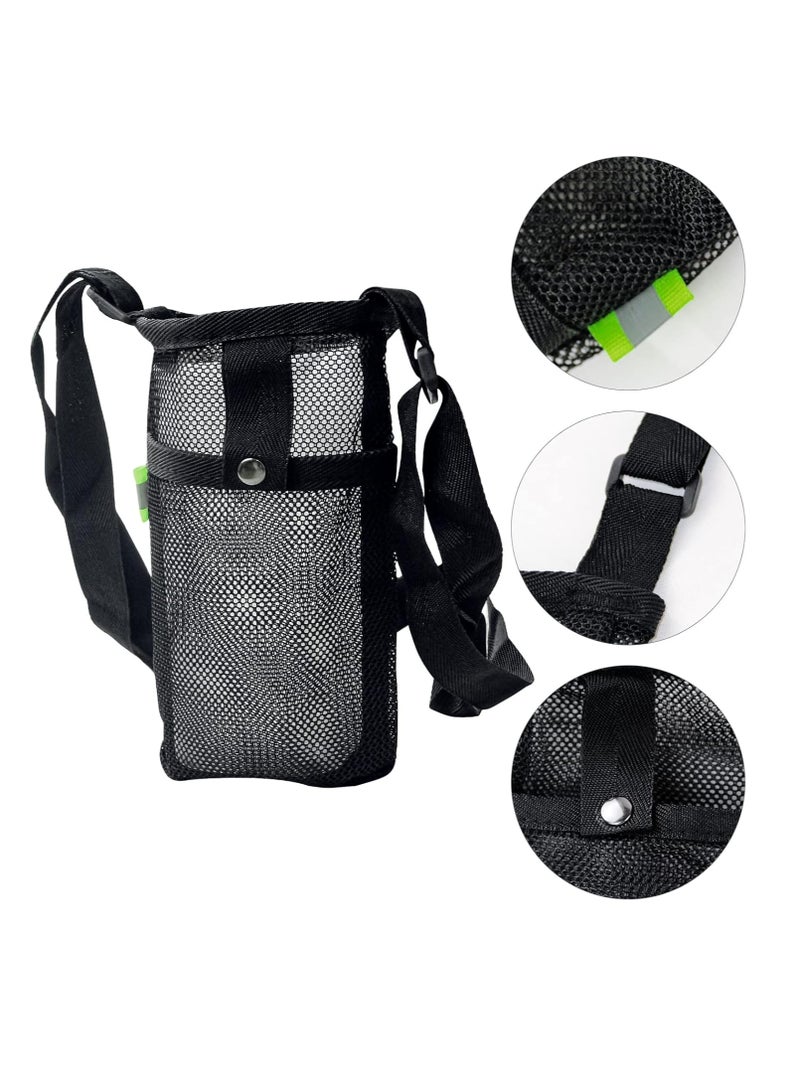 كيلا حقيبة حاملة زجاجات المياه 2 قطعة مع حزام كتف قابل للتعديل - حقيبة زجاجات مياه للشاطئ والرياضة للمشي لمسافات طويلة وصالة الألعاب الرياضية والتخييم والمشي والسفر - Image 2