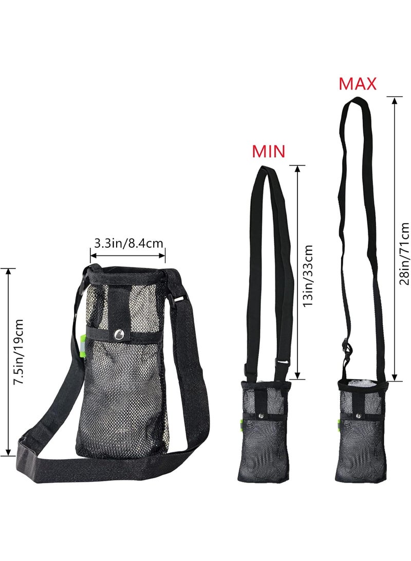 كيلا حقيبة حاملة زجاجات المياه 2 قطعة مع حزام كتف قابل للتعديل - حقيبة زجاجات مياه للشاطئ والرياضة للمشي لمسافات طويلة وصالة الألعاب الرياضية والتخييم والمشي والسفر - Image 4