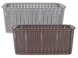 Heart Home Multipurposes Large M 20 Plastic Basket, Organizer for Kitchen, Countertops, Cabinets, Bathrooms Without Lid- Pack of 2 (Grey & Brown) -46KHH0102 - pzsku/Z8DA750010F8E3918A531Z/45/1742989297/53ab4e5c-9672-4f49-99a0-2dcf6a6b4c8e